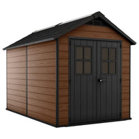 Keter Newton 7 x 11ft Double Door Outdoor Apex Plastic Garden Shed thumbnail 1
