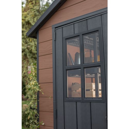 Keter Newton 7 x 11ft Double Door Outdoor Apex Plastic Garden Shed — image 5