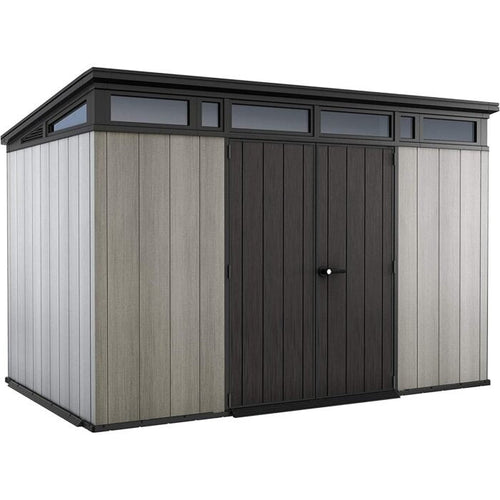 Keter 11x 7 Artisan Heavy Duty Plastic Pent Shed – Grey