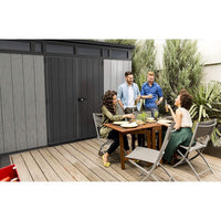 Keter 11x 7 Artisan Heavy Duty Plastic Pent Shed – Grey thumbnail 8