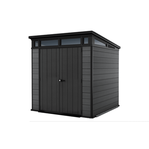 Keter 7x 7 Cortina Heavy Duty Plastic Pent Shed – Dark Grey