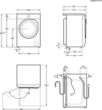 AEG LFR62844B Washing Machine 8kg 1400rpm White thumbnail 2