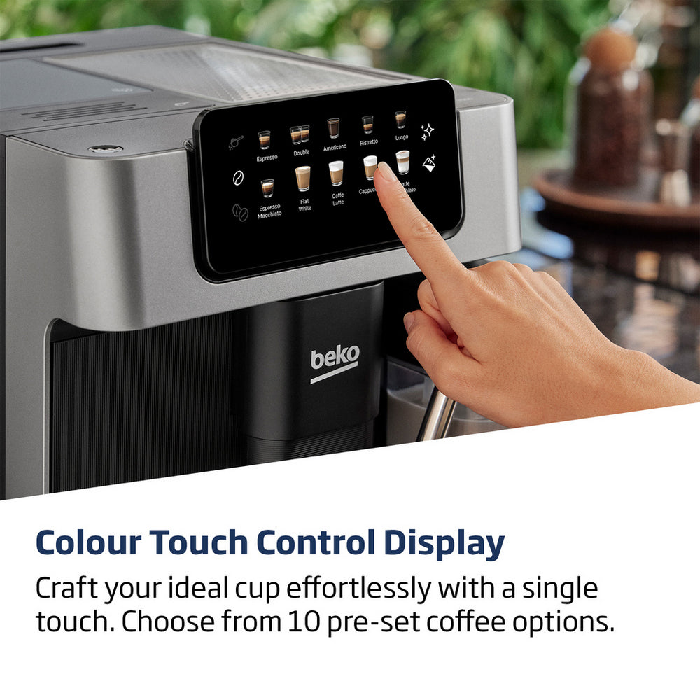 Beko CaffeExperto CEG7304X Bean to Cup Coffee Machine 2L 19 Bar Silver