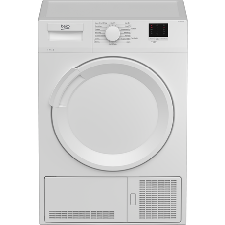 Beko DTLCE80041W Condenser Tumble Dryer 8kg White