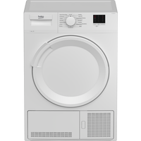 Beko DTLCE80041W Condenser Tumble Dryer 8kg White thumbnail 1