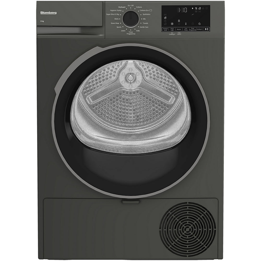Blomberg LTA18321G Heat Pump Tumble Dryer 8kg Graphite