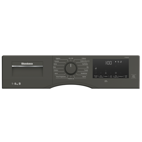 Blomberg LTK38030G Condenser Tumble Dryer 8kg Graphite