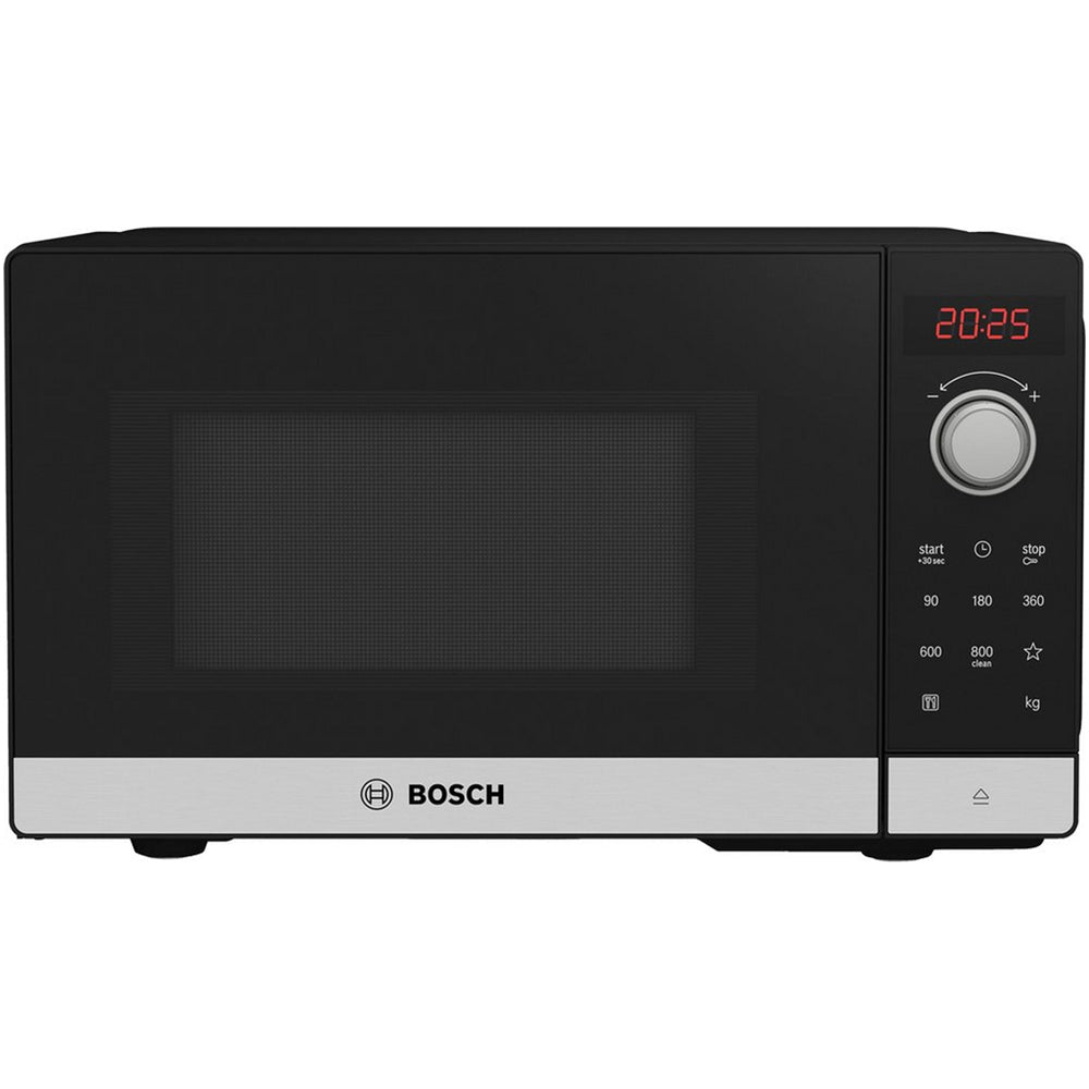 Bosch Serie 2 FFL023MS2B Freestanding Microwave 20L 800W Stainless Steel