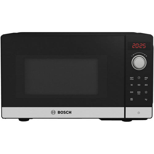 Bosch Serie 2 FFL023MS2B Freestanding Microwave 20L 800W Stainless Steel