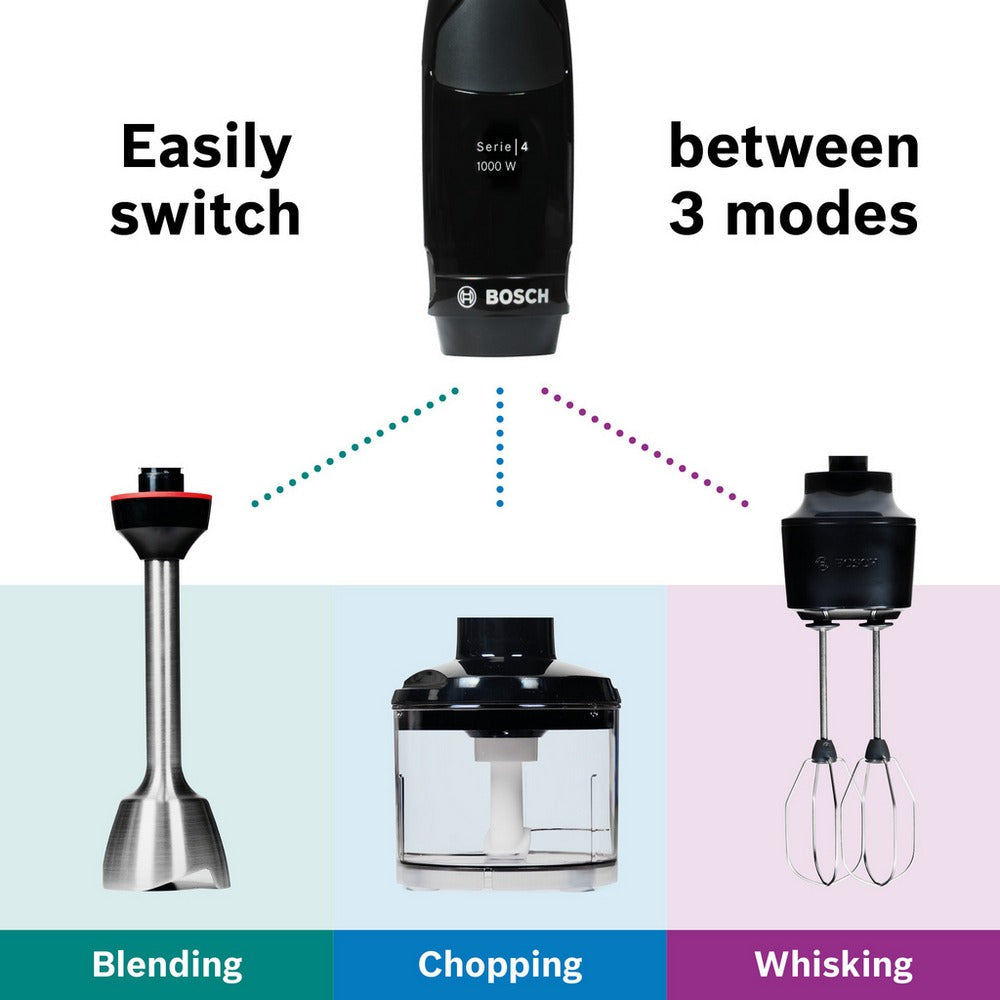 Bosch MSM4B624GB Series 4 3-in-1 Hand Blender 1000W Anthracite — image 2