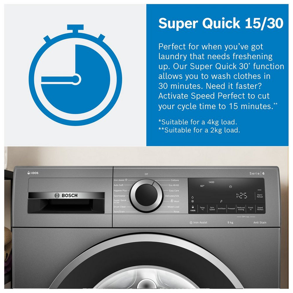 Bosch Serie 6 WGG244ZCGB Washing Machine 9kg Graphite — image 15