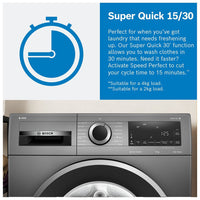 Bosch Series 6 WGG254Z0GB Washing Machine 10kg 1400rpm White thumbnail 8