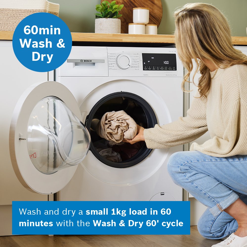 Bosch Series 4 WNA144V9GB Washer Dryer 9/5kg White — image 6