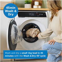 Bosch Series 8 WNC25410GB Washer Dryer 10.5kg/6kg 1400rpm White thumbnail 17