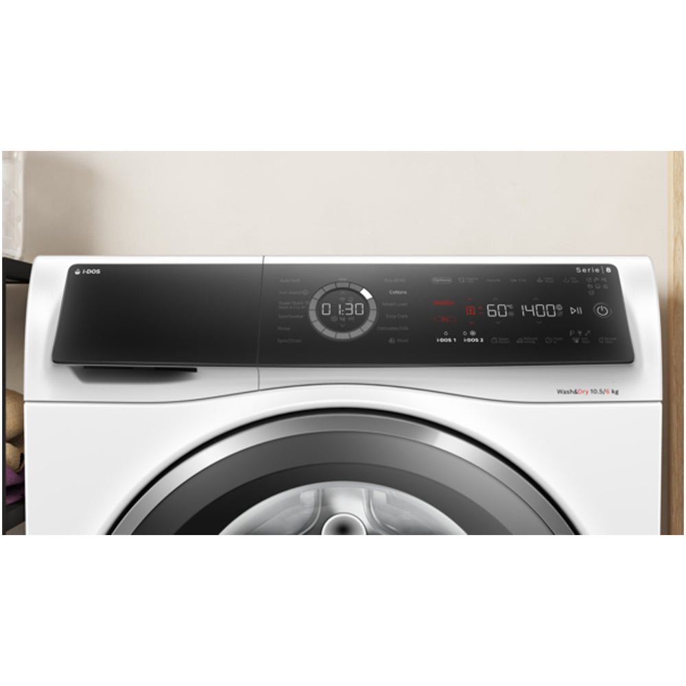 Bosch Series 8 WNC25410GB Washer Dryer 10.5kg/6kg 1400rpm White — image 8