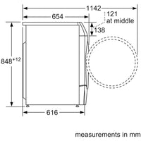 Bosch Series 8 WNC254ARGB Washer Dryer 10.5kg/6kg Graphite thumbnail 10