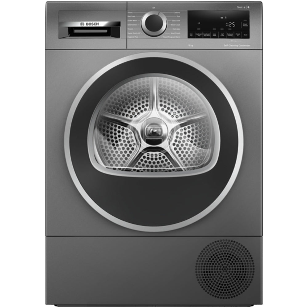 Bosch WQG245R1GB Series 6 Heat Pump Tumble Dryer 9kg Graphite