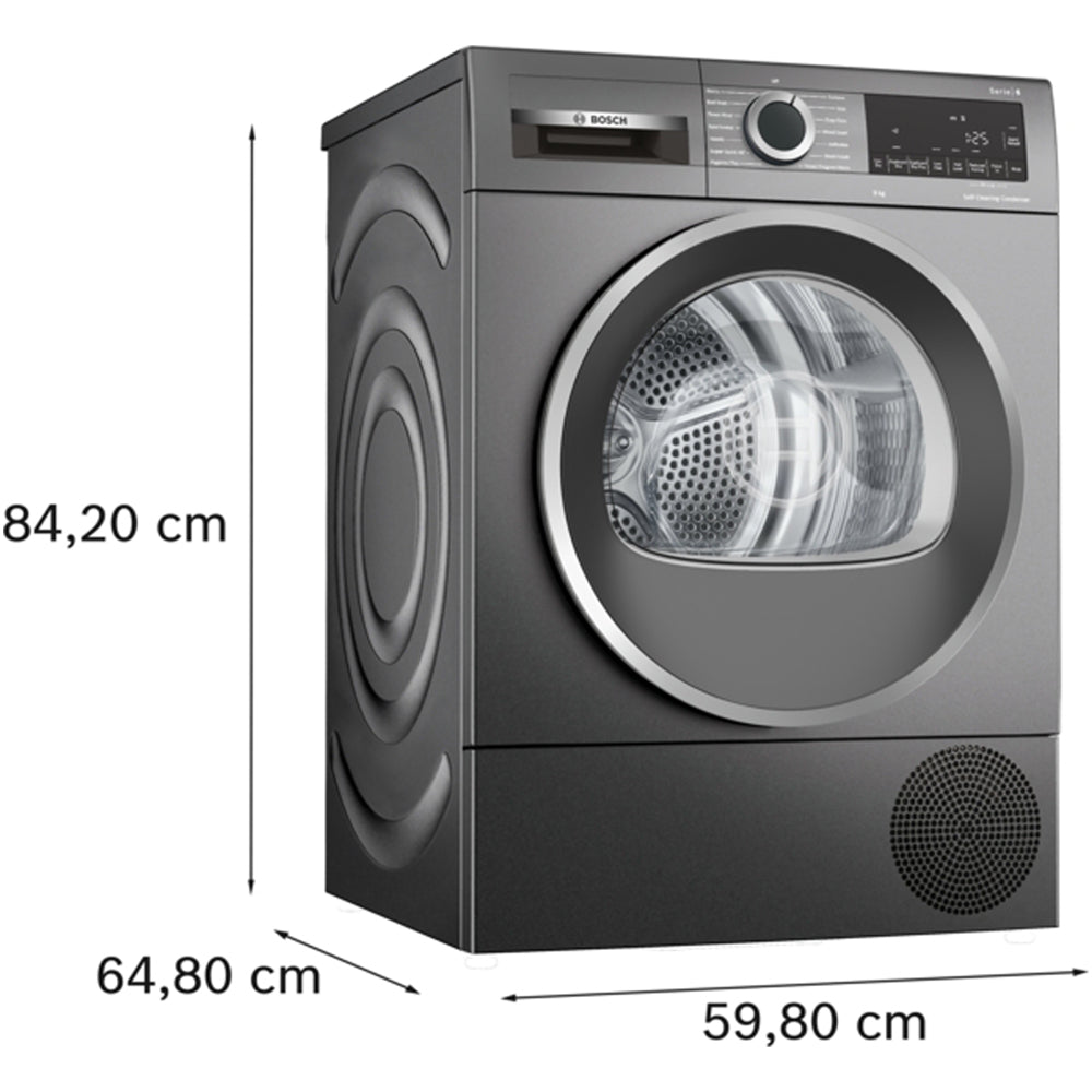 Bosch WQG245R1GB Series 6 Heat Pump Tumble Dryer 9kg Graphite — image 5