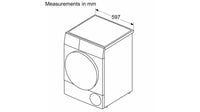 Bosch Serie 4 WTH85223GB Heat Pump Tumble Dryer 8kg White thumbnail 5