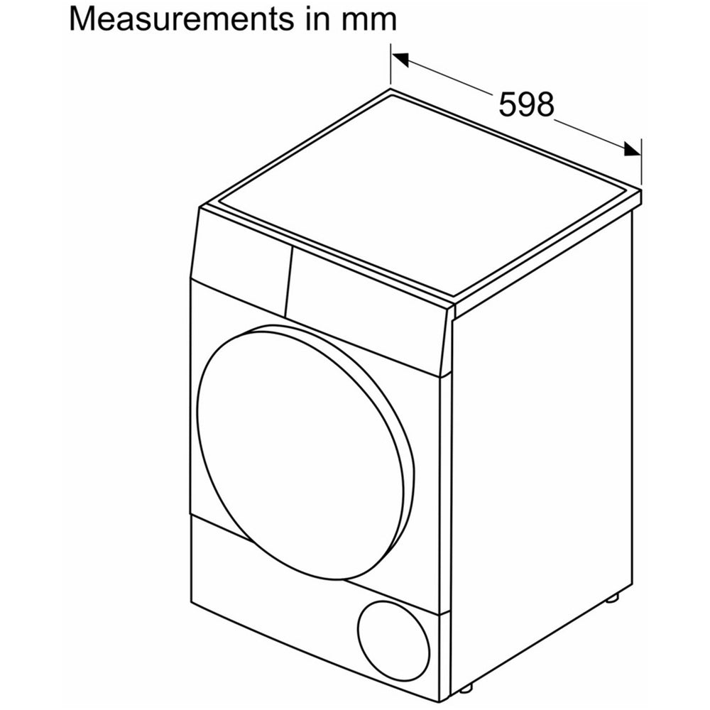 Bosch Series 4 WTH85224GB Heat Pump Tumble Dryer 8kg White