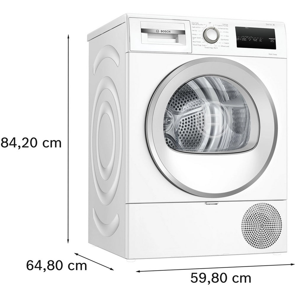 Bosch Series 4 WTH85224GB Heat Pump Tumble Dryer 8kg White — image 9