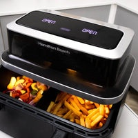 Hamilton Beach HB700VCGS Dual Air Fryer 9L Black thumbnail 5
