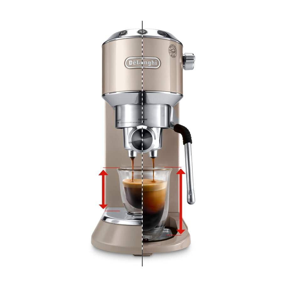 DeLonghi EC885.BG Dedica Arte Manual Espresso Coffee Maker Beige Gold — image 2
