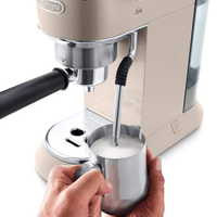 DeLonghi EC885.BG Dedica Arte Manual Espresso Coffee Maker Beige Gold thumbnail 4
