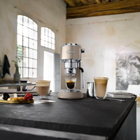 DeLonghi EC885.BG Dedica Arte Manual Espresso Coffee Maker Beige Gold thumbnail 6