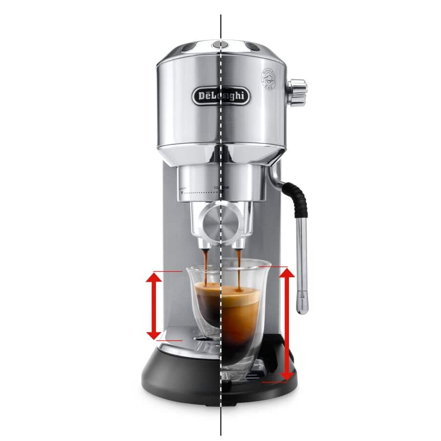DeLonghi Dedica Arte EC885.M Manual Espresso Coffee Maker 15-Bar Silver — image 2