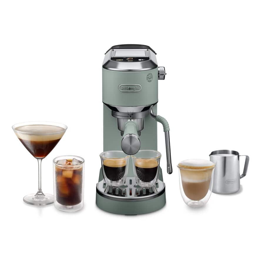 DeLonghi Dedica Duo EC890.GR Manual Espresso Machine Green