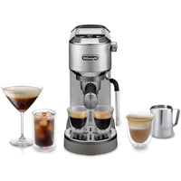 DeLonghi Dedica Duo EC890.M Espresso Machine 15 Bar Silver thumbnail 1