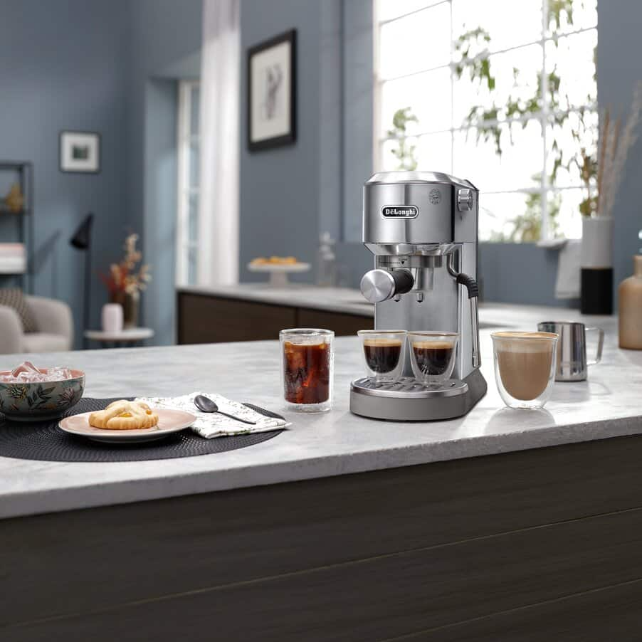 DeLonghi Dedica Duo EC890.M Espresso Machine 15 Bar Silver — image 7