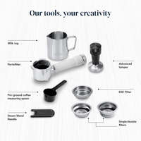 DeLonghi EC890.W Dedica Duo Manual Espresso Coffee Machine White thumbnail 9