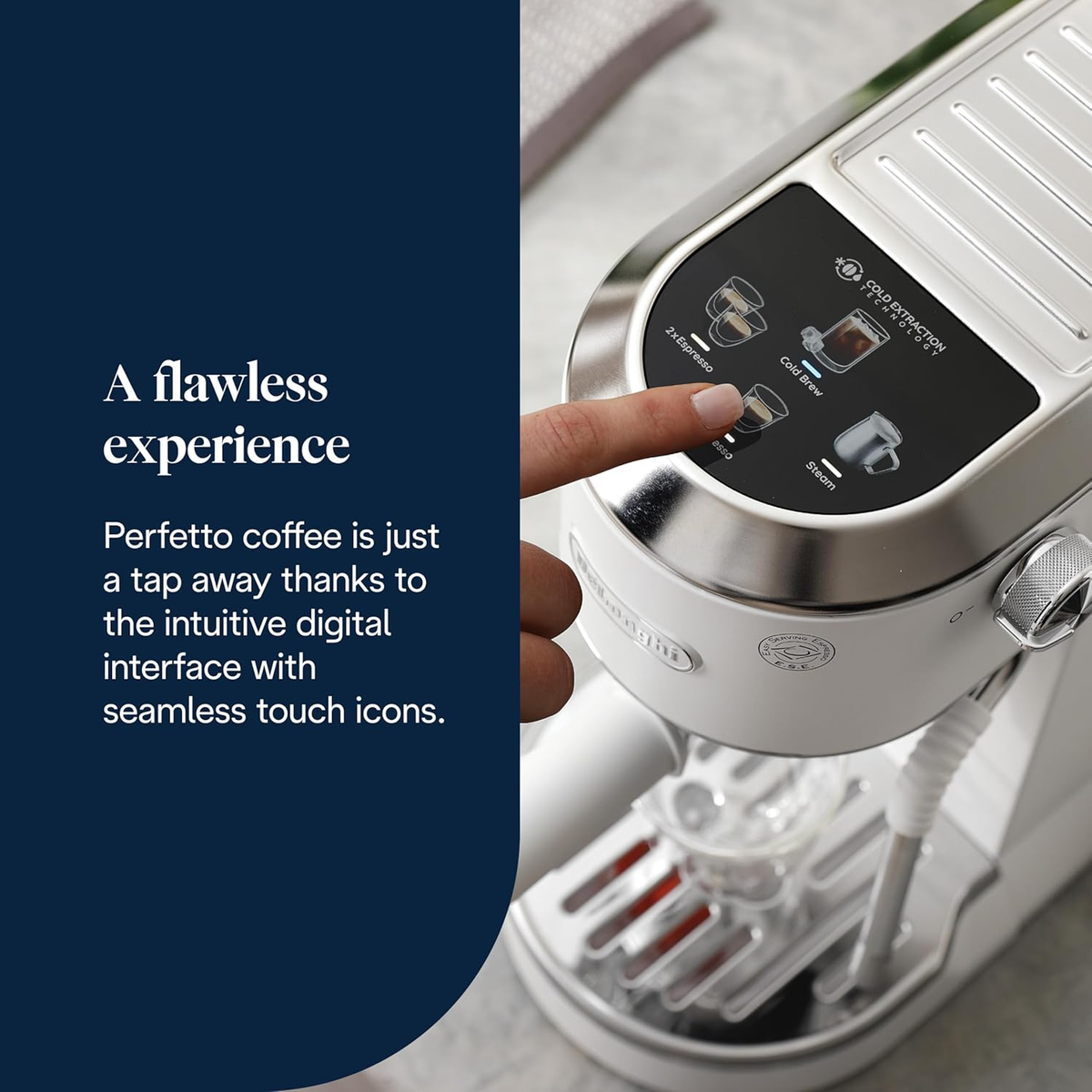 DeLonghi EC890.W Dedica Duo Manual Espresso Coffee Machine White — image 4
