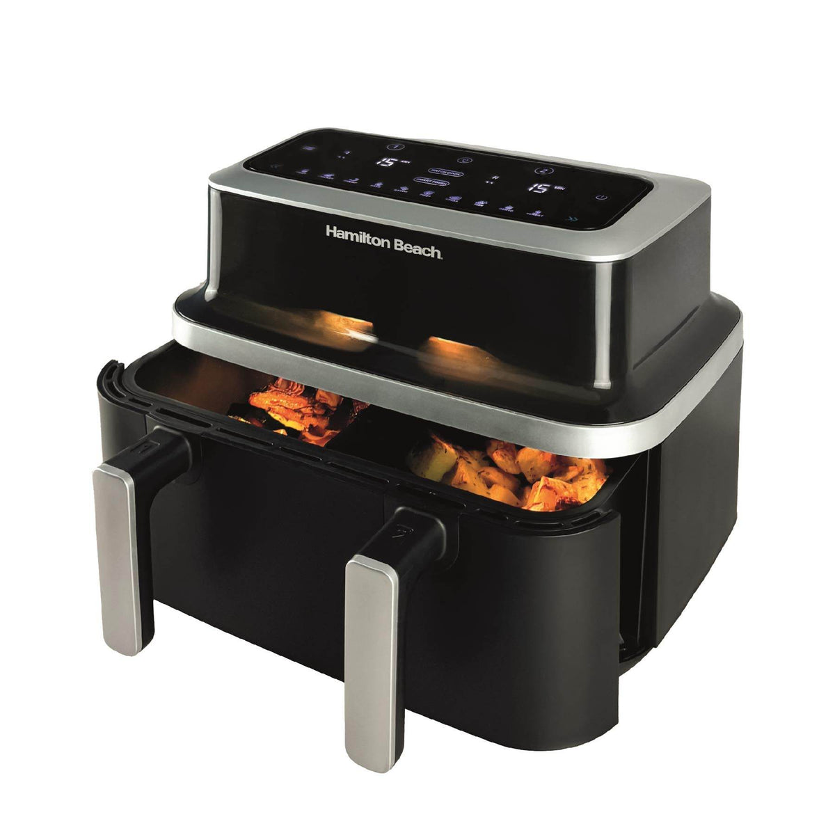 Hamilton Beach HB700VCGS Dual Air Fryer 9L Black