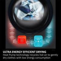 Haier HD80-D357U1 Heat Pump Tumble Dryer 8kg White thumbnail 9