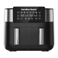 Hamilton Beach HB4006 Dual Zone Air Fryer 2850W 8L Black thumbnail 1