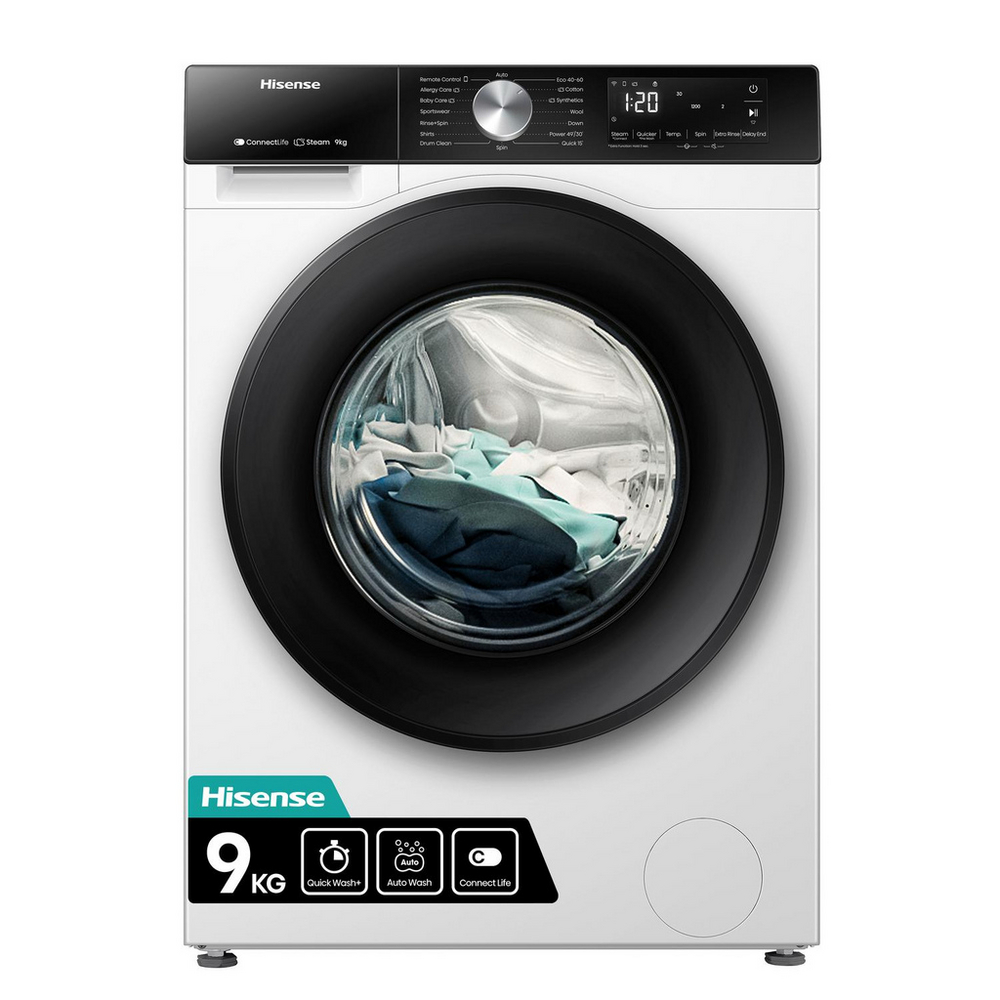 Hisense WF3S9043BW3 Washing Machine 9kg 1400rpm White