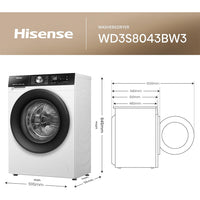 Hisense WD3S8043BW3 Washer Dryer 8kg 5kg 1400rpm White thumbnail 12