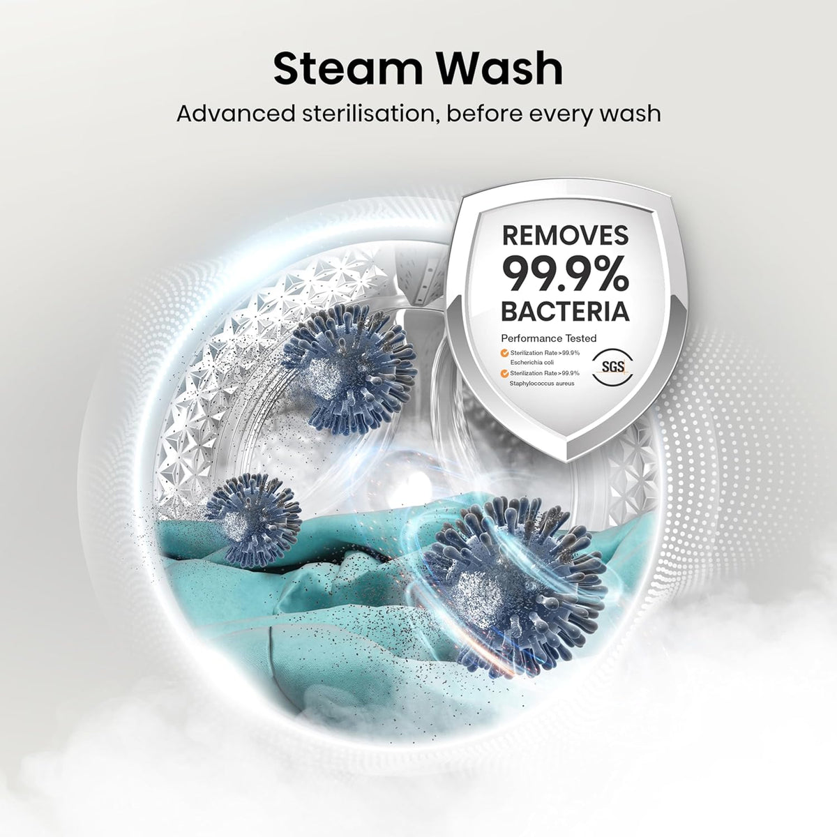 Hisense WD3S8043BW3 Washer Dryer 8kg 5kg 1400rpm White — image 5