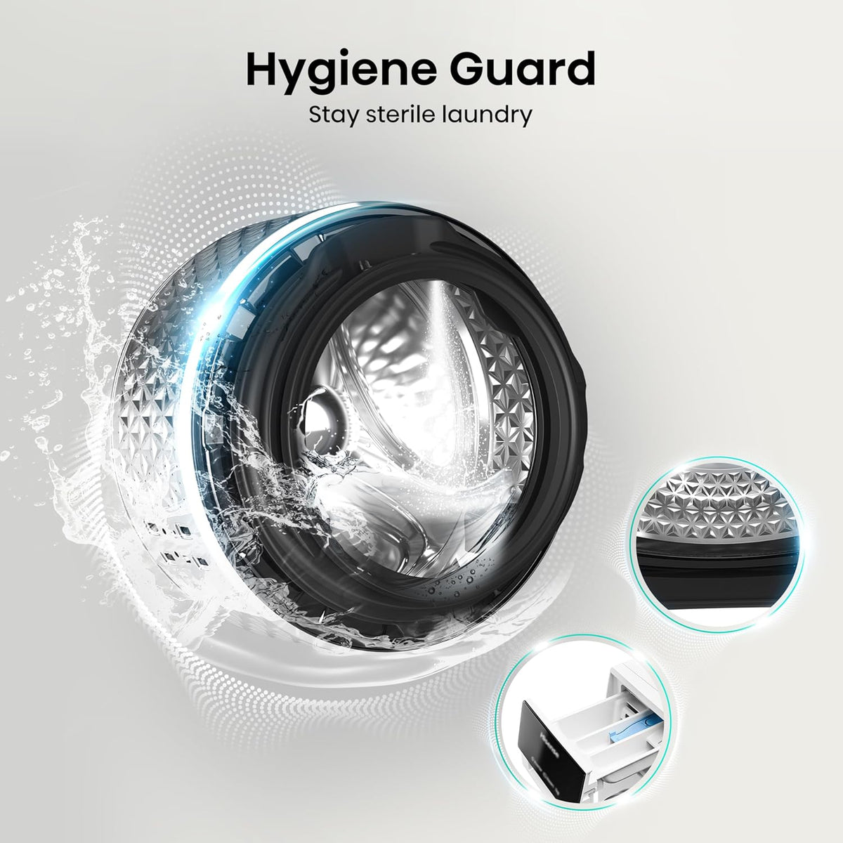 Hisense WD3S8043BW3 Washer Dryer 8kg 5kg 1400rpm White — image 6