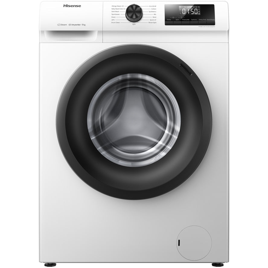 Hisense WFQP7012EVM 1 Series Washing Machine 7kg 1200rpm White