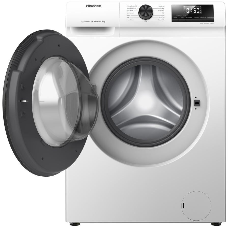 Hisense WFQP7012EVM 1 Series Washing Machine 7kg 1200rpm White