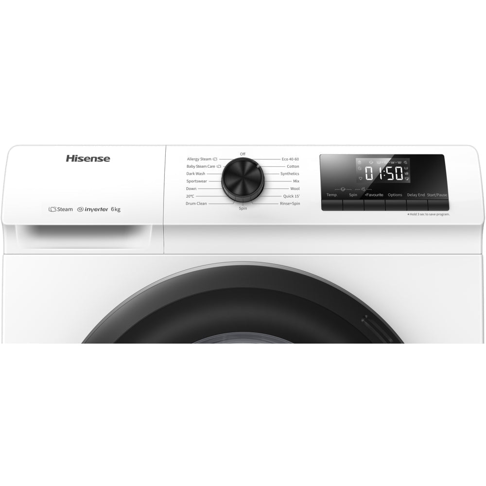 Hisense WFQP7012EVM 1 Series Washing Machine 7kg 1200rpm White — image 3