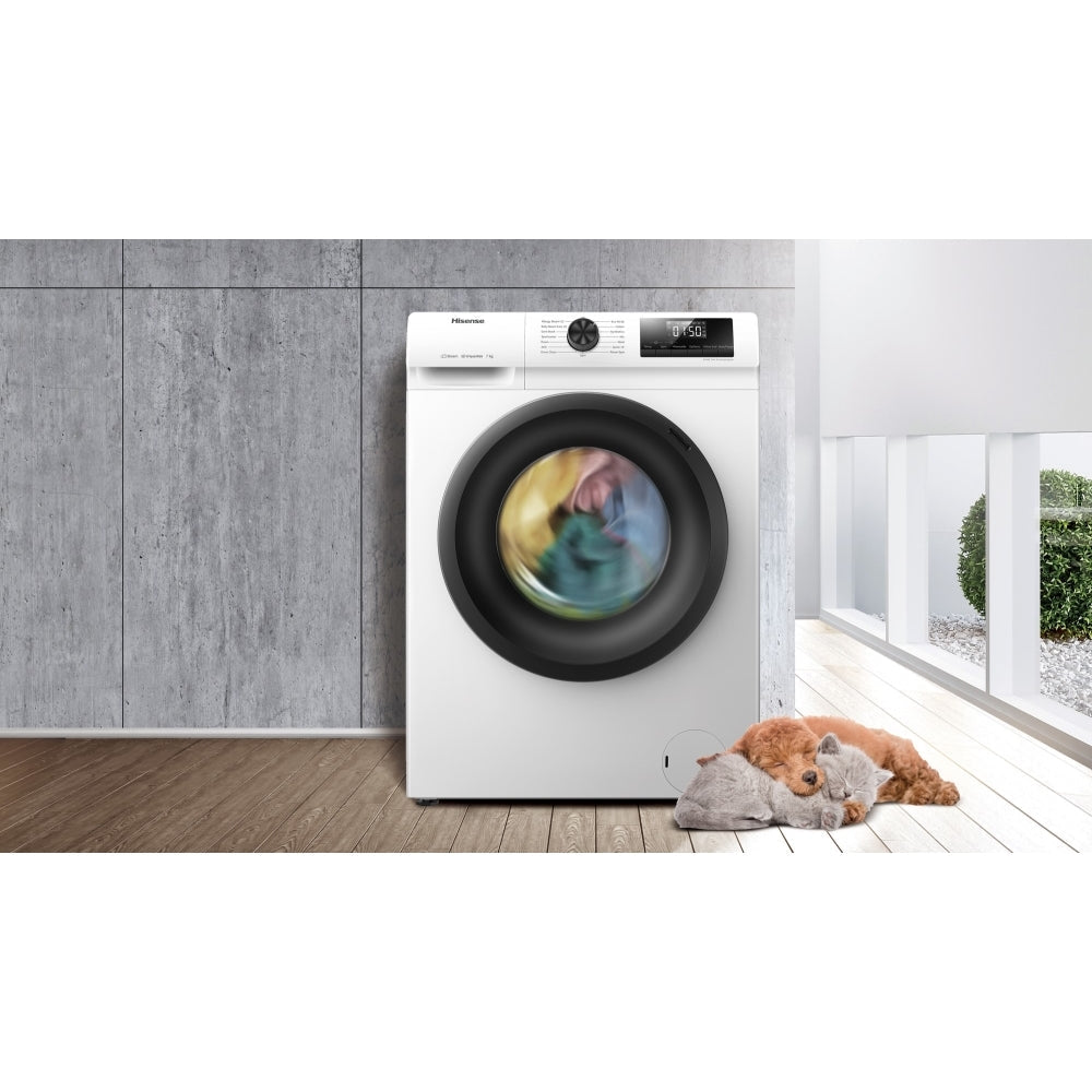 Hisense WFQP7012EVM 1 Series Washing Machine 7kg 1200rpm White