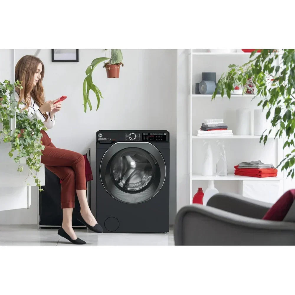 Hoover H-WASH 500 HD496AMBCB/1 Washer Dryer 9kg/6kg Black