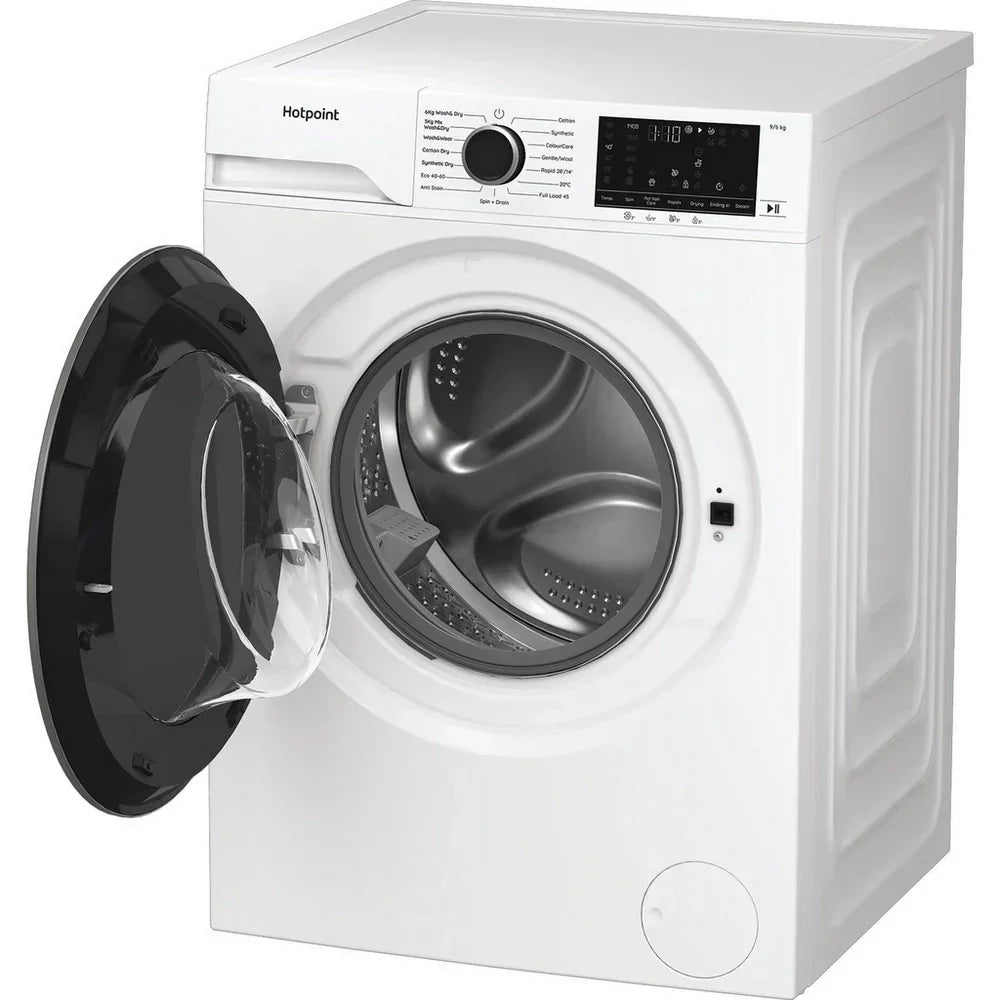 Hotpoint HBD9681ANTSTAIN Washer Dryer 9kg/6kg 1400rpm White — image 2