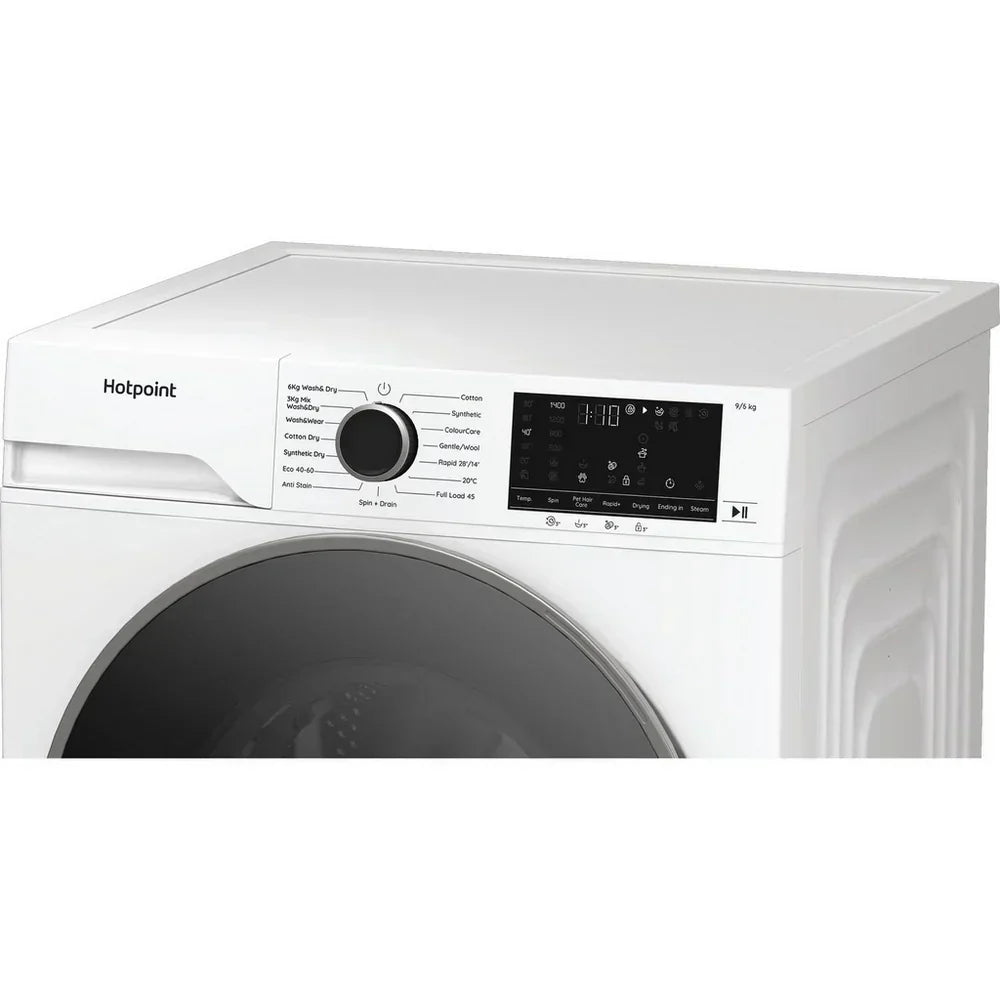 Hotpoint HBD9681ANTSTAIN Washer Dryer 9kg/6kg 1400rpm White — image 3