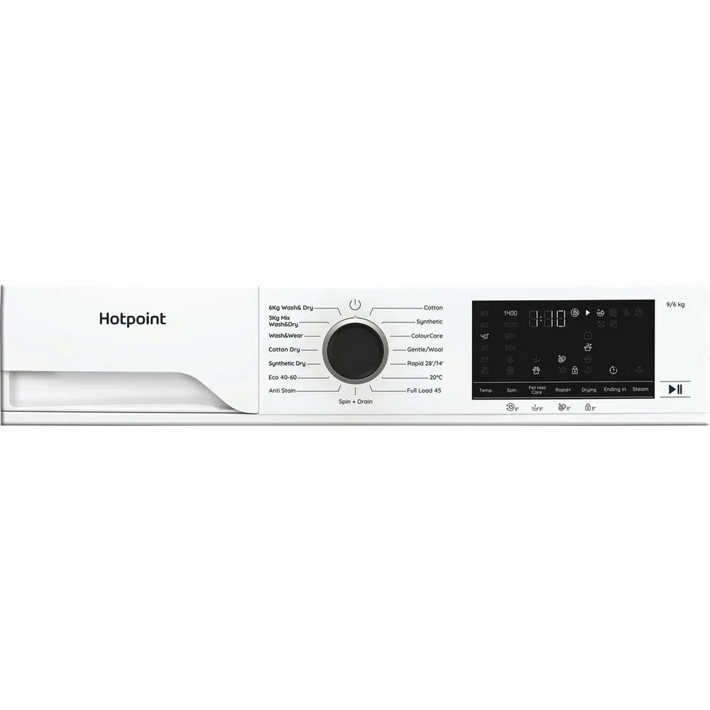 Hotpoint HBD9681ANTSTAIN Washer Dryer 9kg/6kg 1400rpm White
